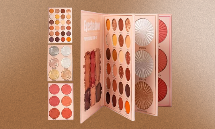 Kamz Beauty 4-in-1 Makeup Book Palette All in One